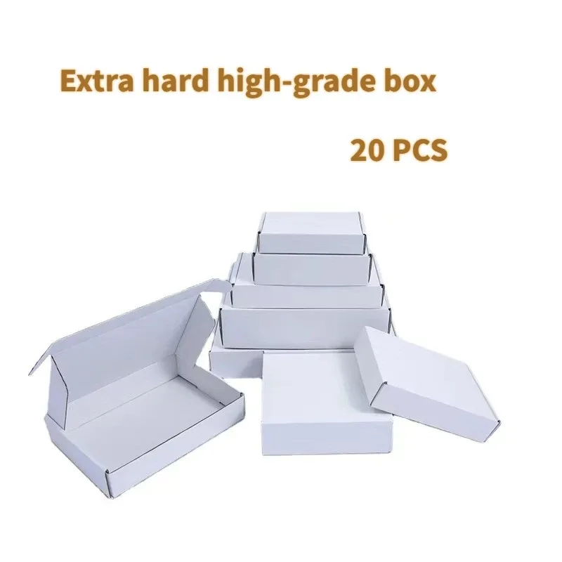 20PCS กล่องลูกฟูก Mailers-สีขาว/สีน้ําตาลกล่องกระดาษแข็งกล่องลูกฟูกกล่องจัดส่ง Mailer สําหรับ Mailer,ค่าเฉลี่ยและ Craf
