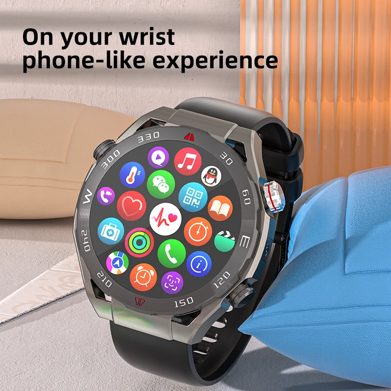 2024 smart watch VP600 1.43inch round WIFI GPS Hi-Fi bluetooth APP download sport watches sim card 4G smartwatch with android