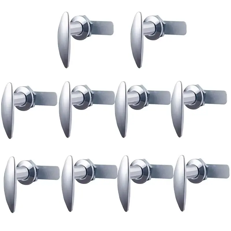 

HOT 10PCS Zinc Alloy Industrial T-Handle Locks Distribution Box Lock Fire-proof Electric Cabinet Lock Truck Van RV Camper Lock