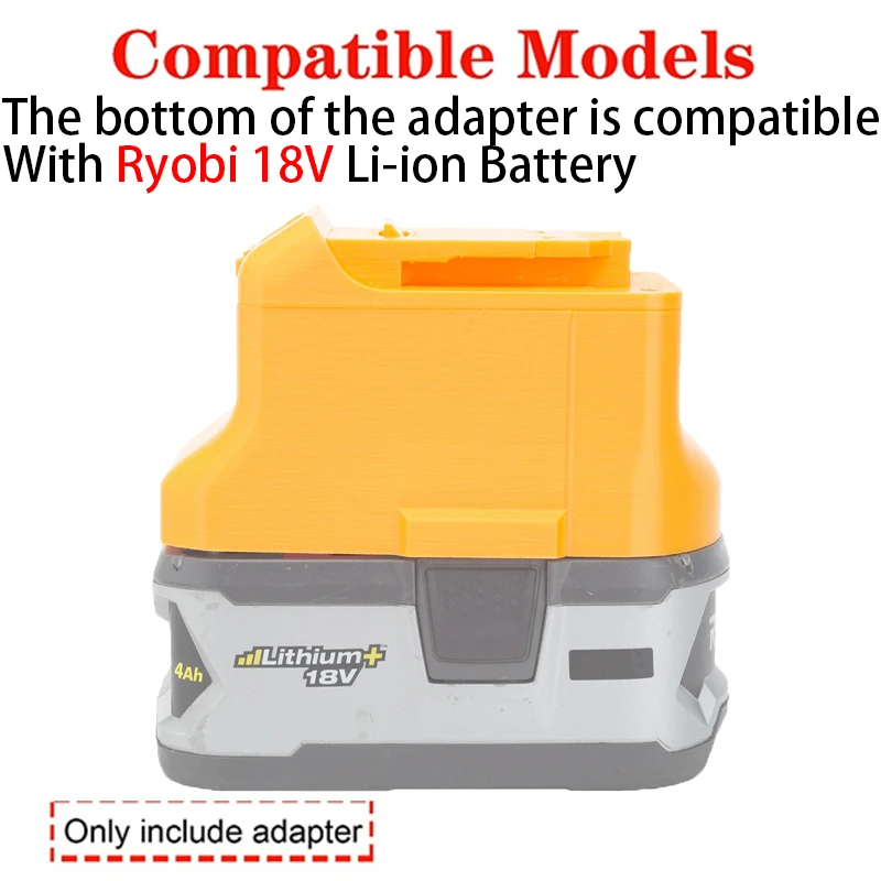 Battery Adapter/Converter for DeWalt 18/20V Li-ion tool to Ryobi 18V ONE+ Li-ion battery adapter power tool accessories