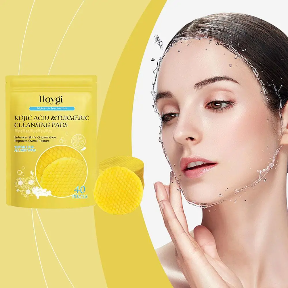 

Facial Cleansing Pads Exfoliating Massage Balance Oil Smooth Spot Pores Dead Cleanser Turmeric Removing Skin Face Dark Shri L3C5