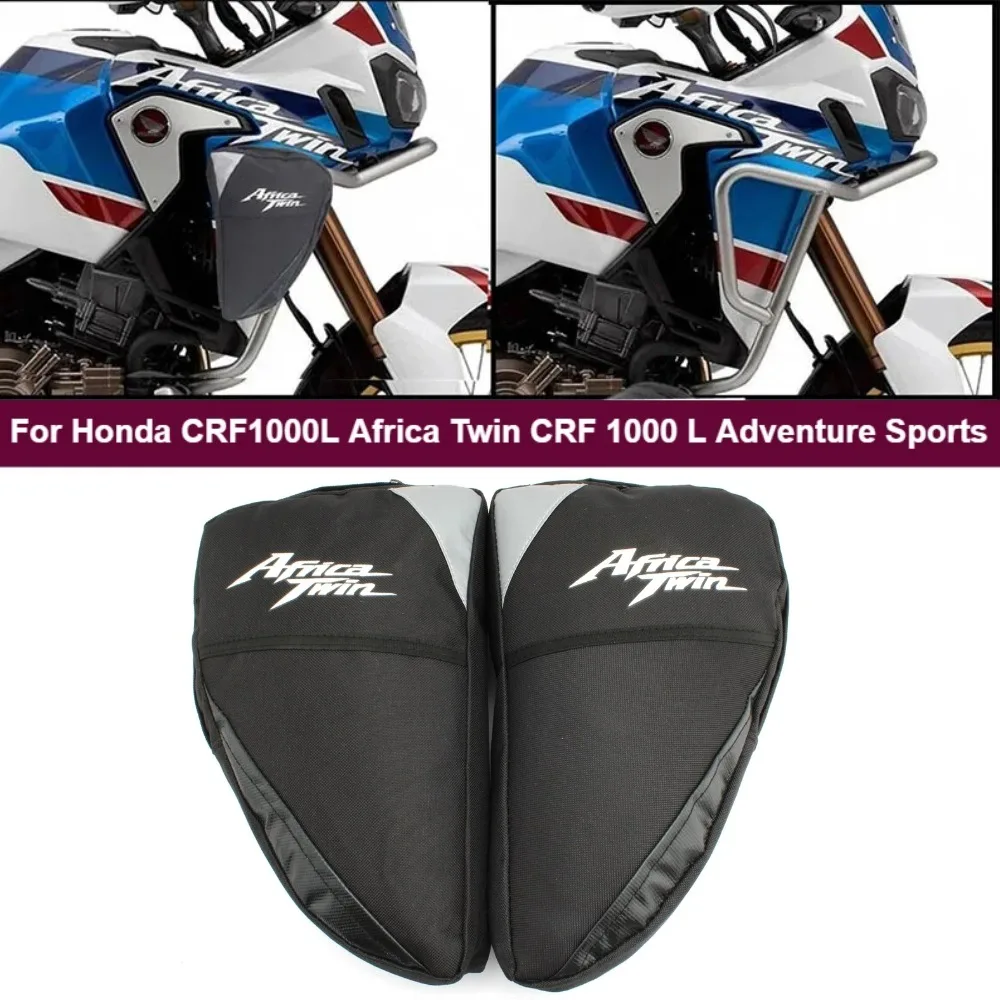 Motorcycle Saddlebag Frame Crash Bar Waterproof Bag Bumper Placement Bag for Honda CRF1000L Africa Twin CRF1000L Adventure Sport