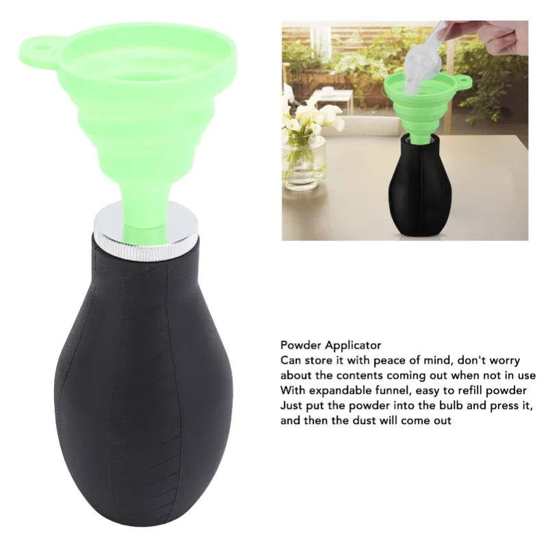 Bulb Duster Sprayer Handheld Powder Applicator Dispenser For Garden Orchard Farm Greemhouse