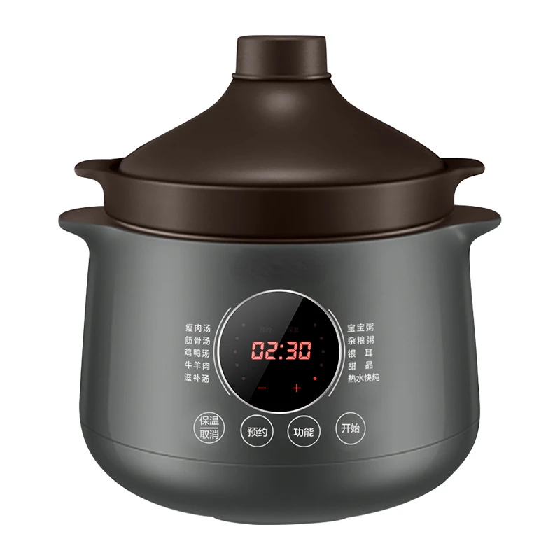 

Automatic Redware Health pot electric slow cooker Smart purple clay Electric stew pot home appliances casserole sous vide cooker