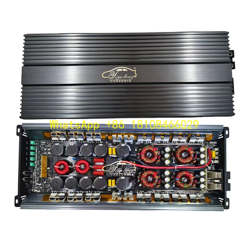 

Manufacturers Low MOQ High Quality Class D 1Channel Car Amplifiers RMS5000w