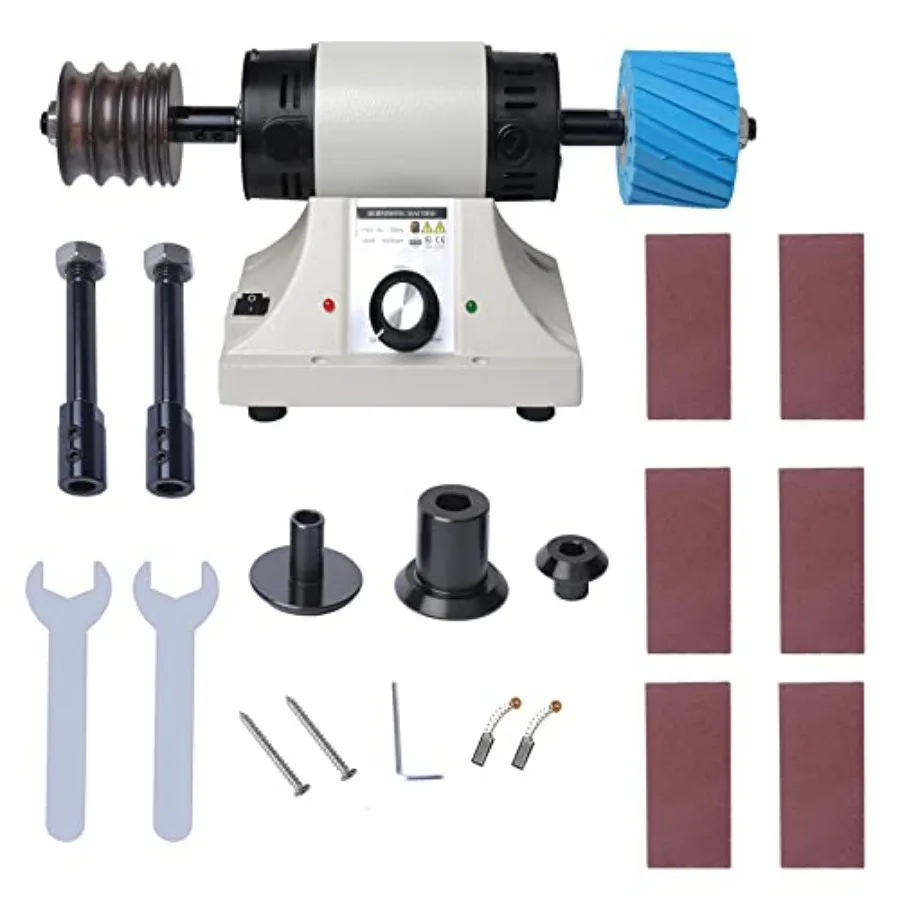 

Leather Polishing Burnishing Machine Leather Edge Grinding Kit Adjustable Rosewood Grinding Head Sander Buffing Motor for All V