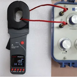 FR2000C + misuratore di resistenza di terra multifunzione 0-1200Ω Tester di corrente di dispersione 0-20A Loop rilevamento senza contatto stazione di servizio