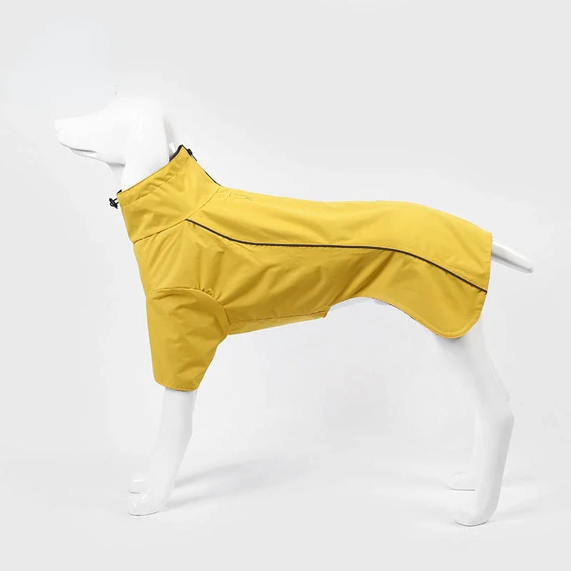 

New Two Legged Pet Raincoat Water Resistant and Warm Raincoat Labrador Alas Medium and Large Pet Raincoat Dog Costume