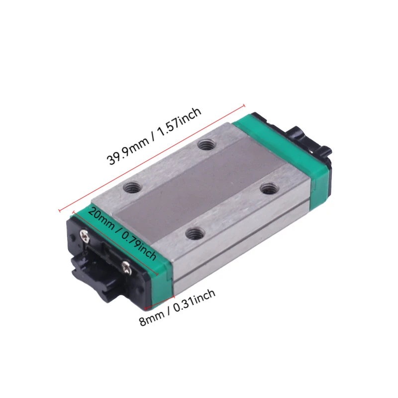 1PCS MGN9H9C 100 200 300 400 500 550mm Mini Linear Rail Slide 1pc MGN Linear Guide 1pc MGN Block For CNC FA 3D Printer.
