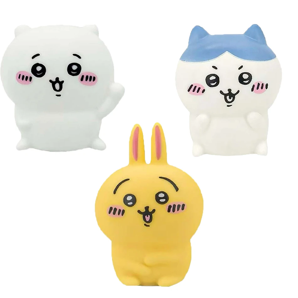 Chiikawa Anime LED Night Light Hachiware Usagi Rabbit Lamp Bedroom Desktop Decor Birthday Gift for Children Best Gift Toy