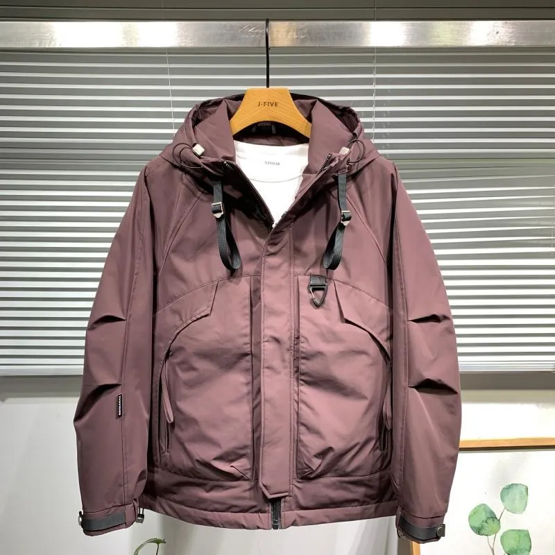 

Новая зимняя мужская утепленная хлопковая куртка с капюшоном, модная молодежная свободная куртка-спецовка стандартной длины