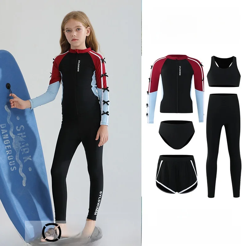 

Комплект для дайвинга для родителей и детей: гидрокостюм с длинными рукавами и брюками, водонепроницаемый костюм для плавания, серфинга и снорклинга, быстросохнущий комплект для девочек, снаряжение для дайвинга