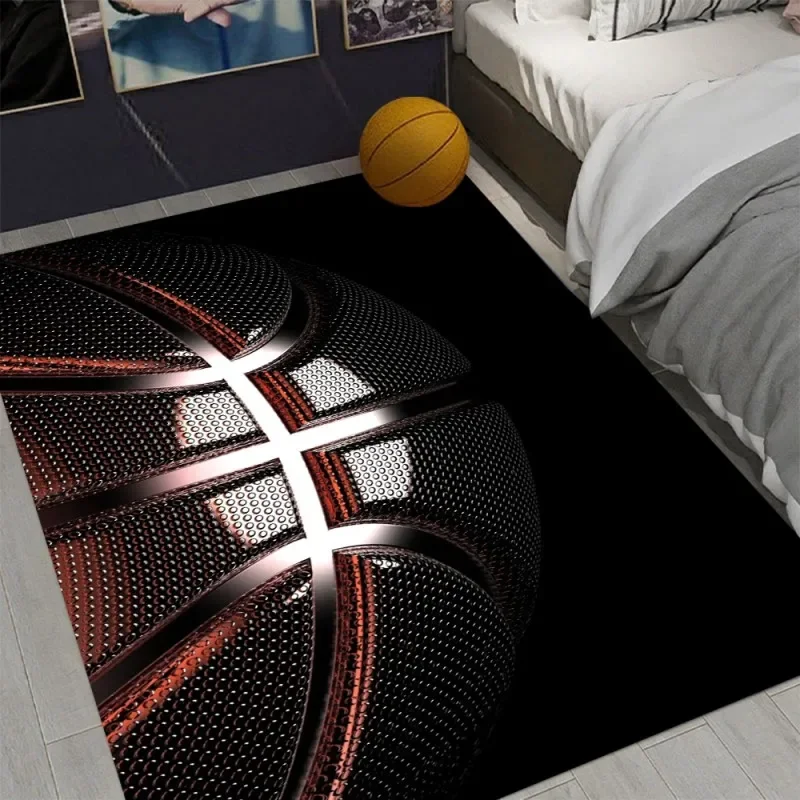 3D Basketball Dream Art Print Area Rugs Non-slip Floor Mat Living Room Bedroom Rug Home Playroom Decorative Carpet