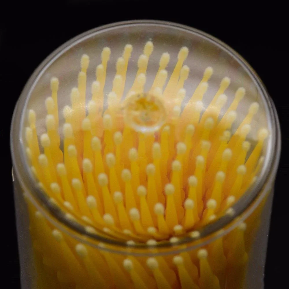 100pcs/lot Car Maintenance Tools Brushes Paint Touch-up Yellow Pen Disposable Dentistry Small Tip Accessories 1.0mm Micro