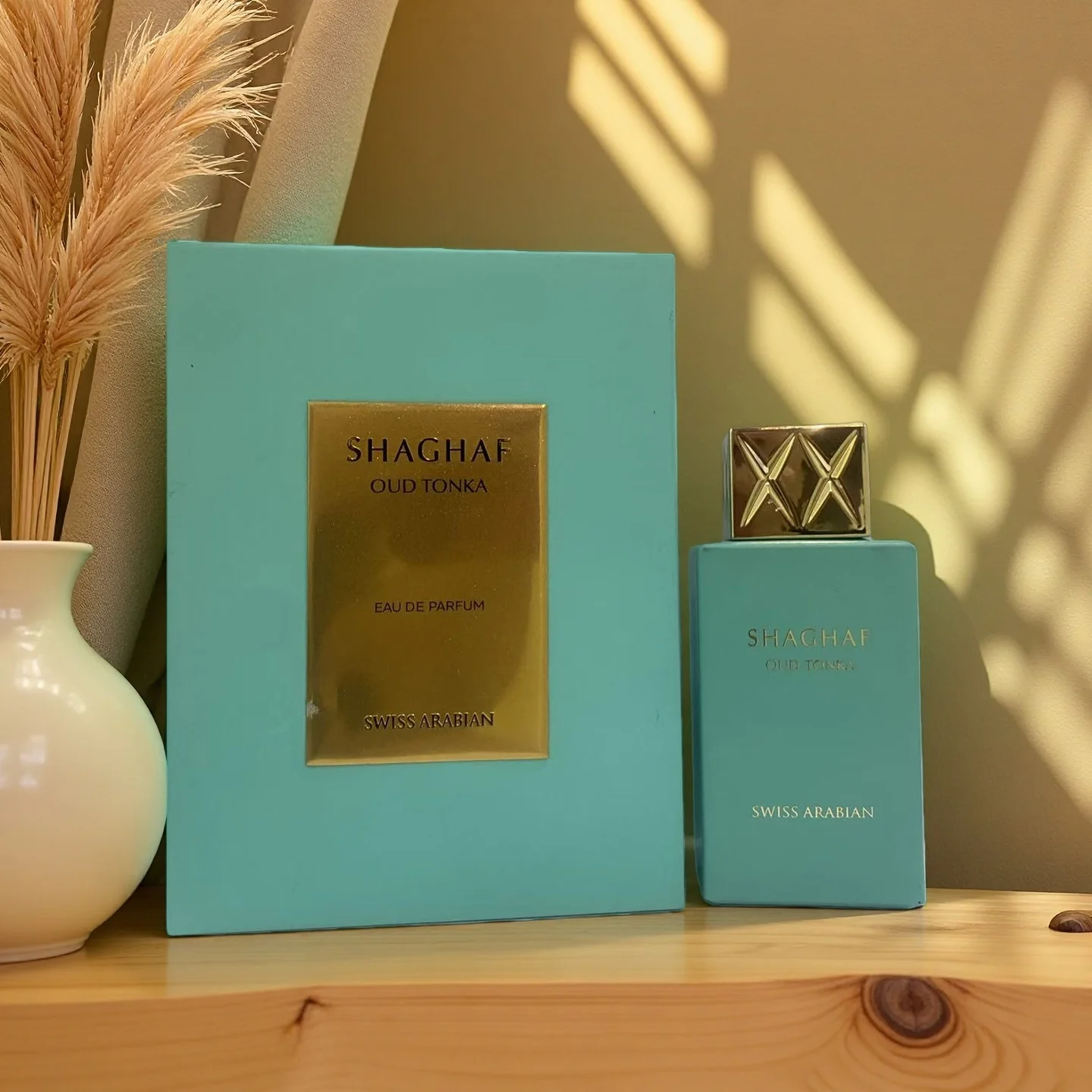 

Swiss Arabian Shaghaf Oud Tonka Unisex Perfume - Smooth Woody & Vanilla Notes, Ideal Gift for Any Occasion.