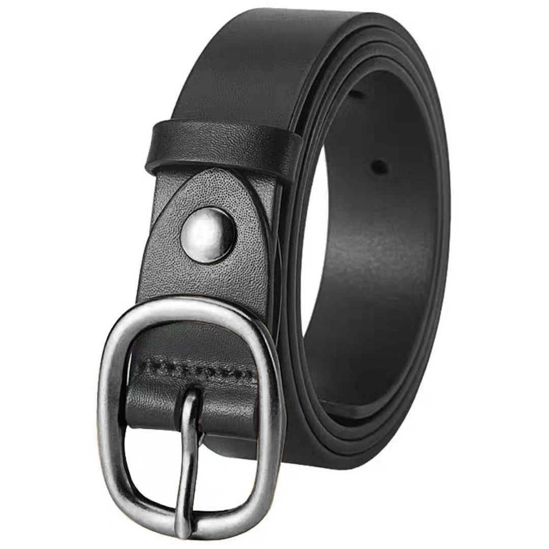 New high-end retro versatile casual needle buckle belt for women's simple matte youth jeans with business trend image 4