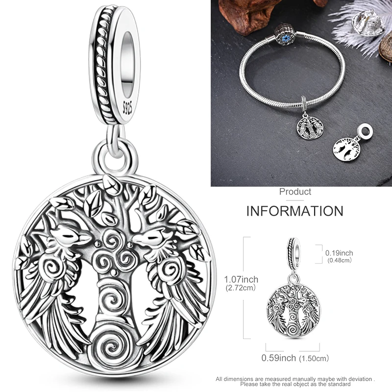 925 Sterling Silber Christlicher Engel-Kreuz-Charm-Perlen Schutzengel-Flügel Herz Glaube DIY Armband Halskette Geschenk für Frauen – Detail 18