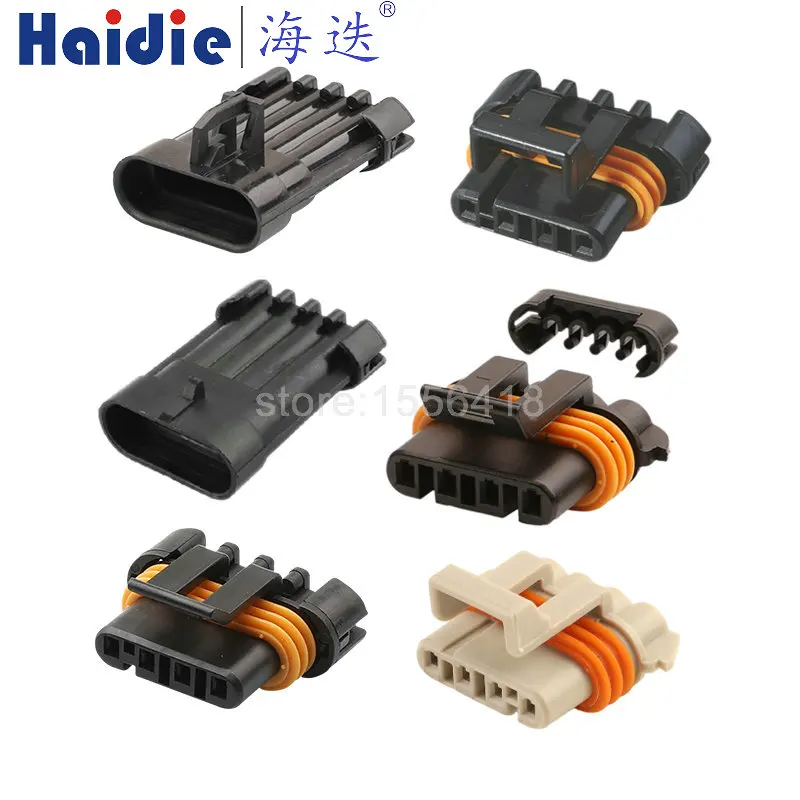 4 Pin Connector Series Waterproof Male Female Connector Cable Plug Motorcycle Electrical Harnesses Wiring Harness 12162102