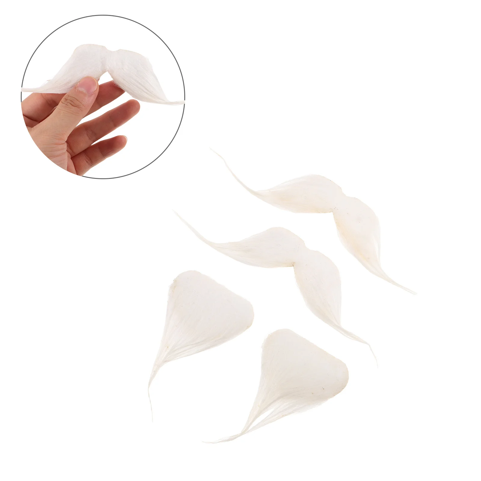 2 set Barba bianca Costume da uomo anziano Prop Capelli facciali finti realistici per la festa di Natale di Halloween Cosplay Vestito da Babbo Natale