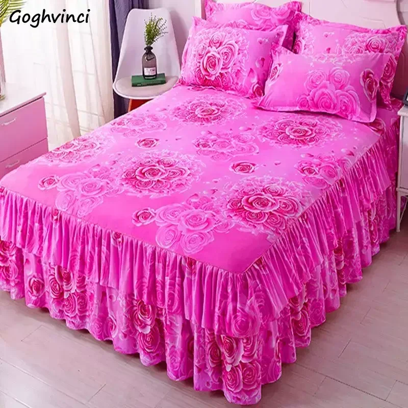 Bed Sheets Fashion Modern Washed Bedroom Comfortable Skin-friendly Mattress Bedspread Luxury Dormitory Bedding Queen King Size