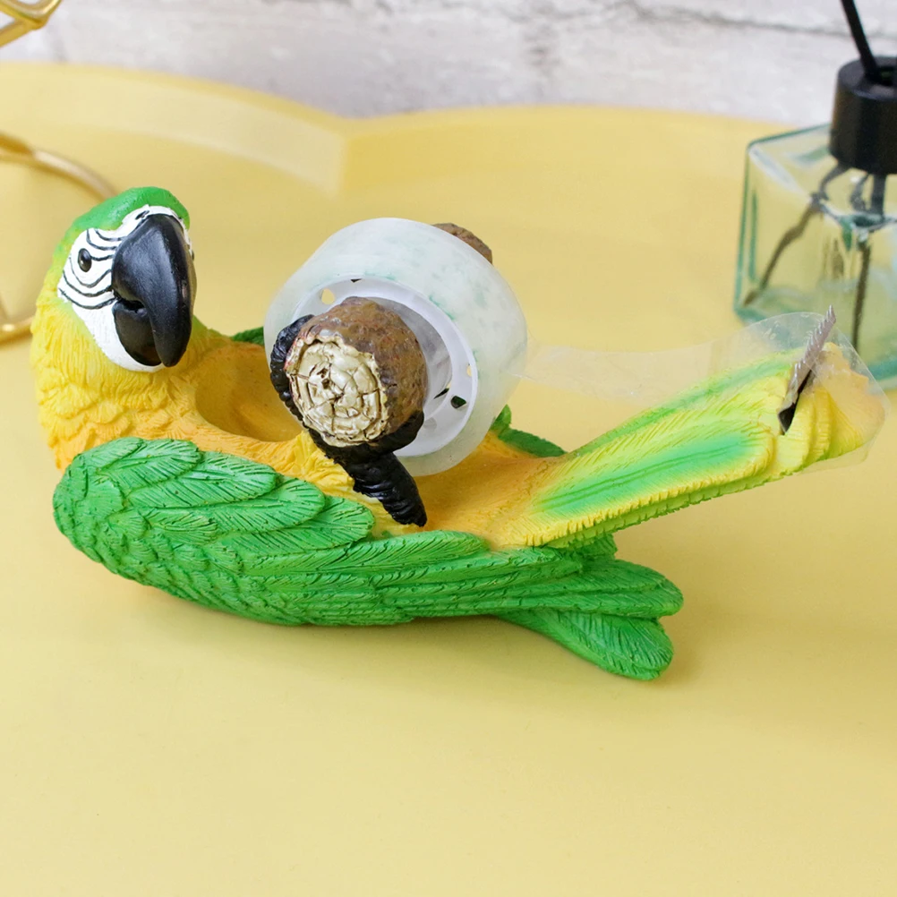 

1pcs Cute Parrot Shaped Dispenser Funny Desk Accessory For Office Large Capacity Stable Base Kids Desk Accessories
