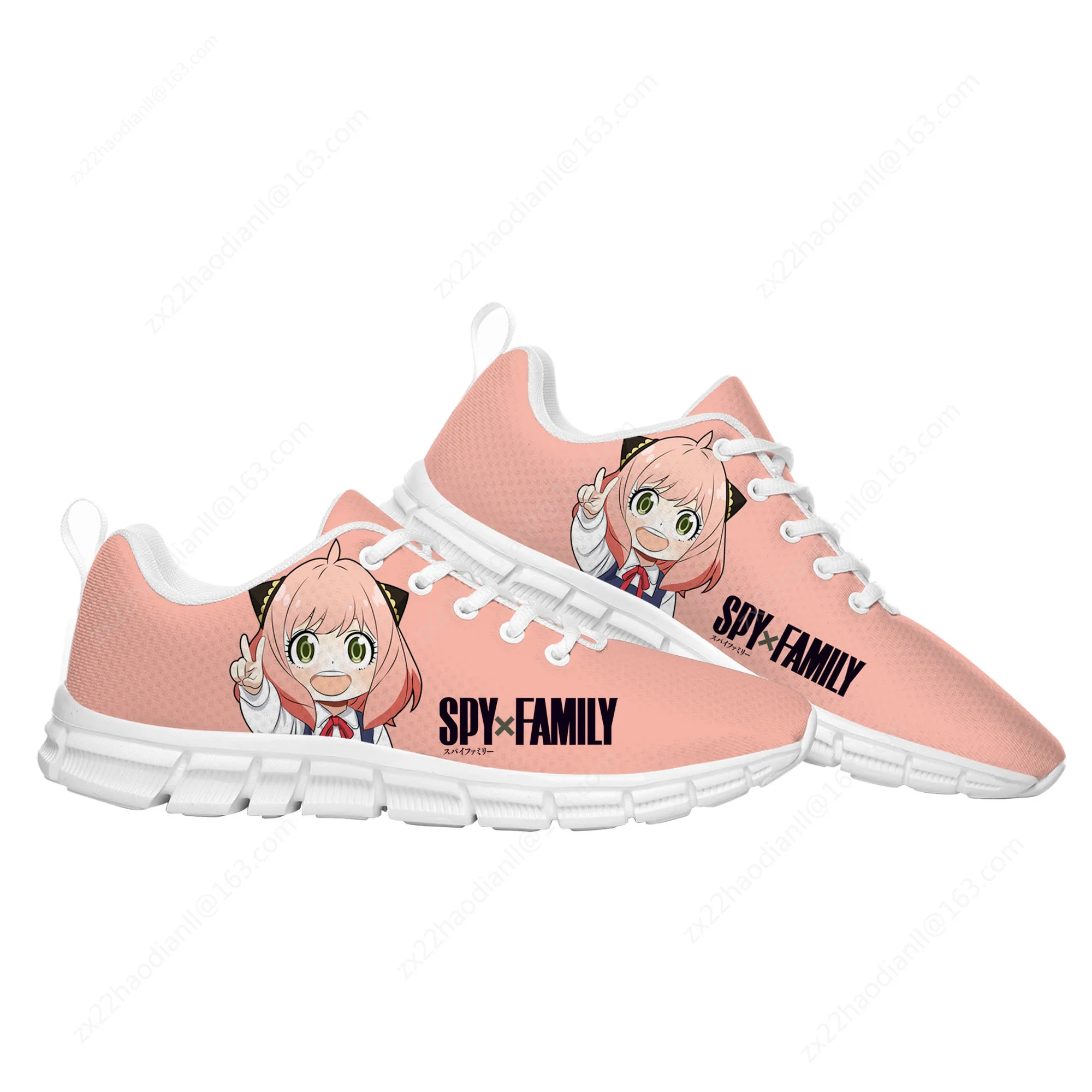 Spy X Family Anya Forger Sports Shoes Mens Womens Teenager Kids Children Cute Sneakers Custom High Quality Sneaker Couple Shoe