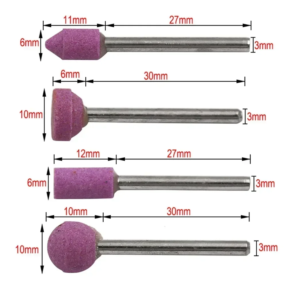 7pcs/Set Abrasive Mounted Stone For Rotary Tools Grinding Stone Wheel Head  Power Tools Accessories