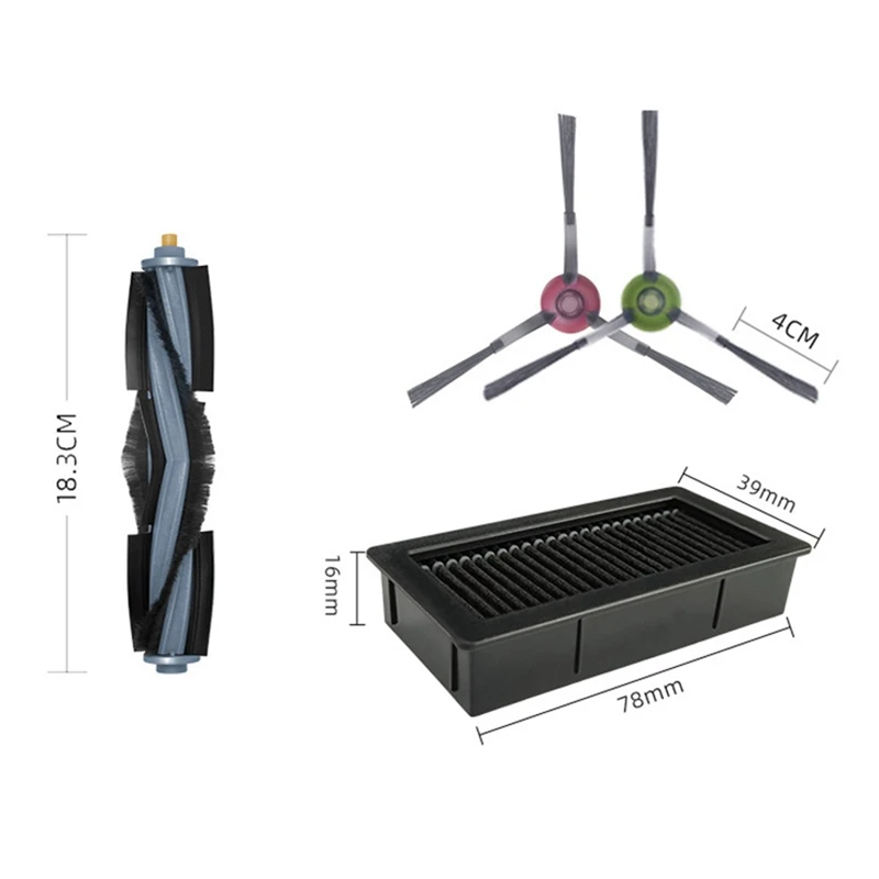 Yeedi-Robot Vacuum Roller, Escova lateral principal, Filtro Hepa, Peças sobressalentes, Acessórios de substituição, CC