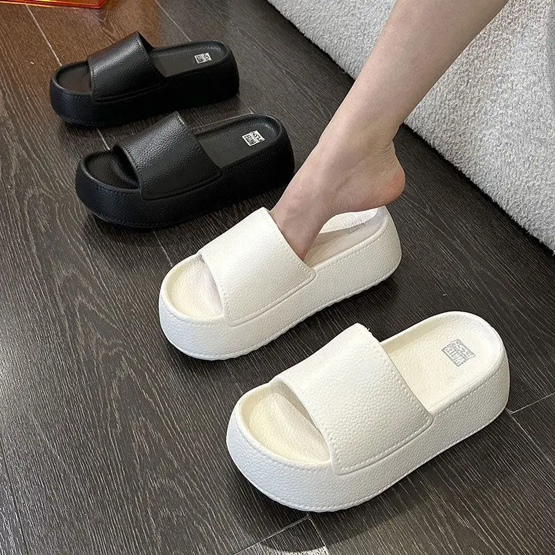 

2024 New Women's Thi Bot Slippers Casual Summer Outdoor Wear Heightening Beach Walking Comfortable Flat Heel EVA Slippers