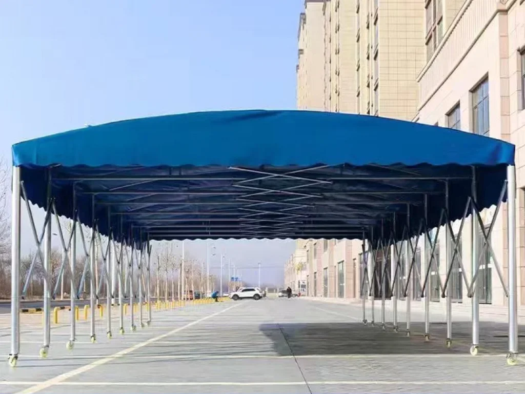 

Большой двухтактный навес, складской заводской тент, уличная непромокаемая выдвижная палатка, мобильный навес для парковки
