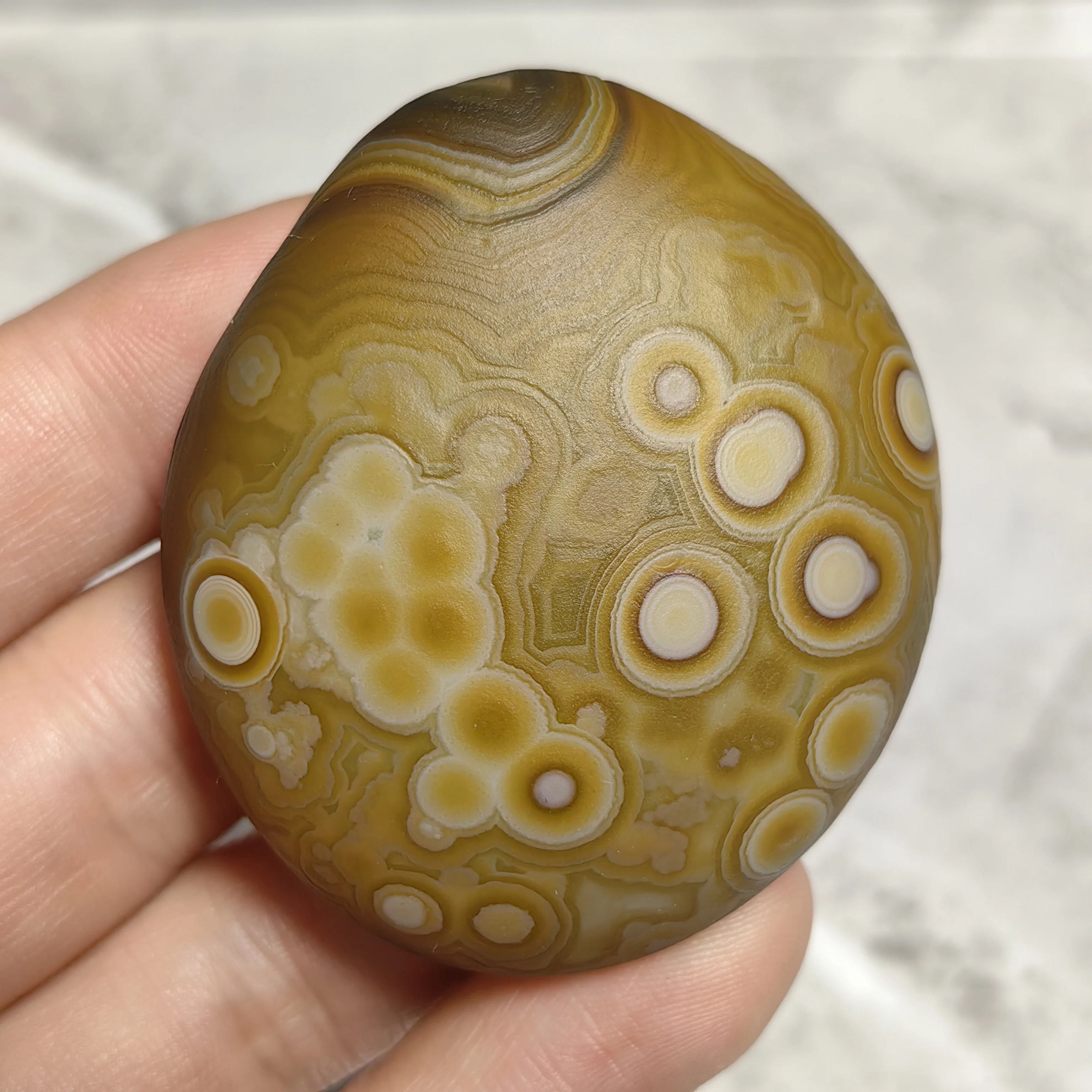 Natural Texture Eyes Agate Mineral Specimen Home Garden Spirit Decoration Gift Witchcraft Altar Prayer Crystal and Stone Healing