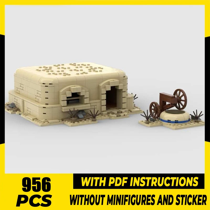 Modelo de película estrella Moc, bloques de construcción Fallout 1, modelo de arena sombreada, tecnología de ladrillos, montaje DIY, juguetes de construcción navideña, regalos