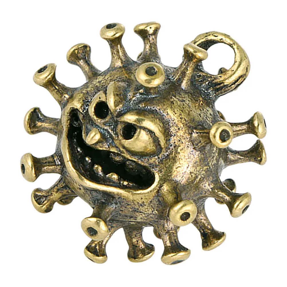 

Mini Vintage Brass Statue Retro Sculpture Decorative Prank Ornament Desk Home Decor Brass Figurine Retro Decor