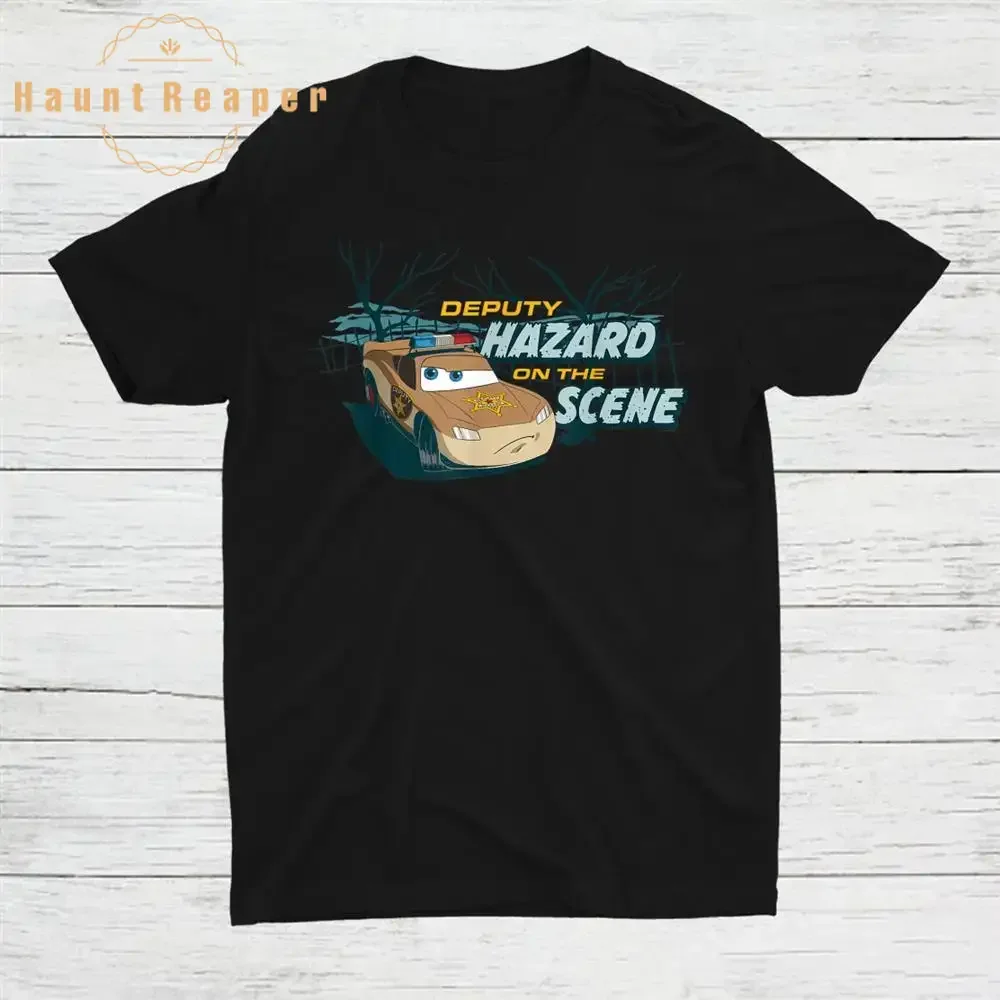 

Haunt Reaper Men T Shirt Cars On The Road Deputy Hazard On The Scene Shirt Cotton Oversize Tops Shirts Tee T-Shirt Crew Neck