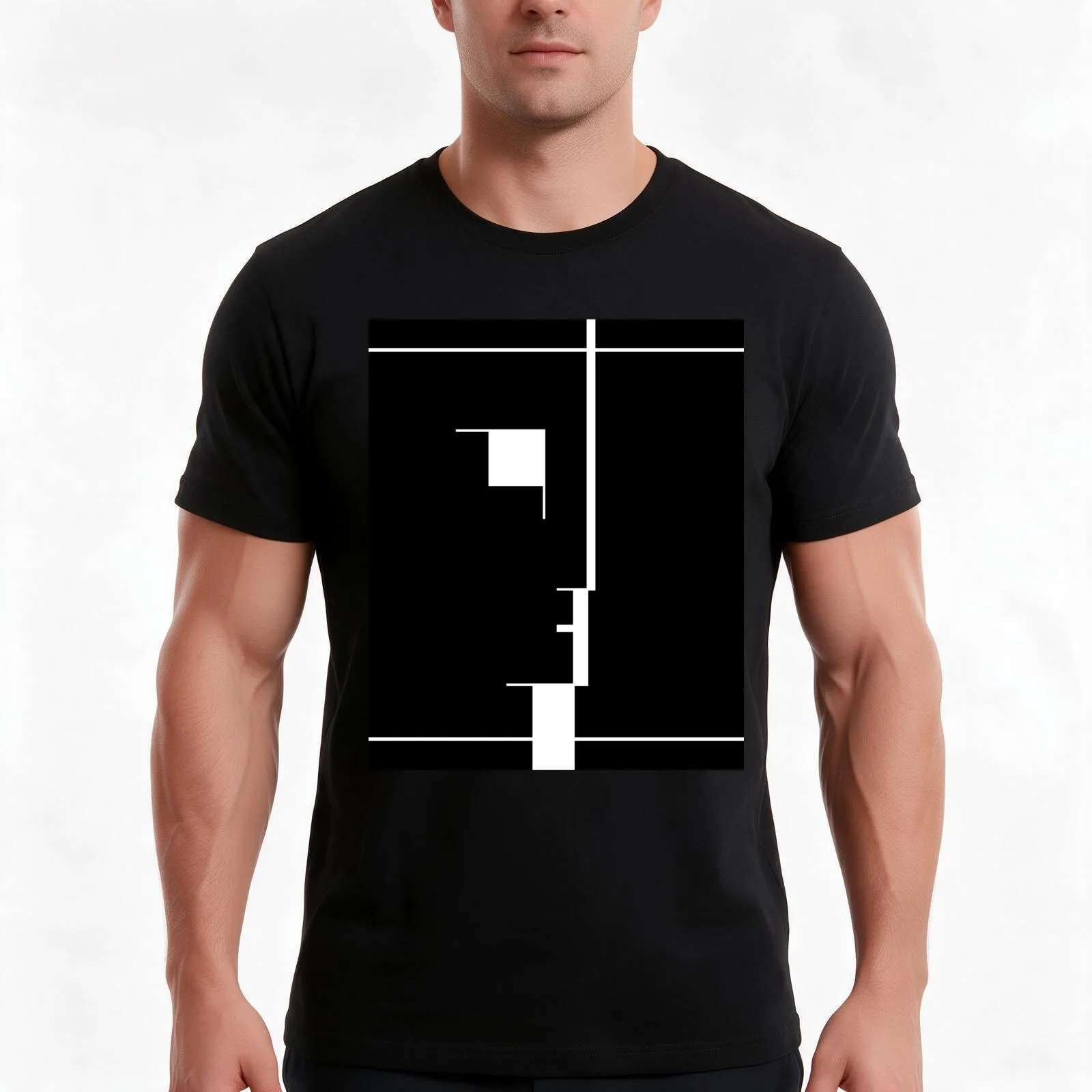 Bauhaus 2 T-Shirt, Summer Casual Cotton Tee, Oversized Streetwear Tops, Vintage Graphic Print, Loose Fit Short Sleeve