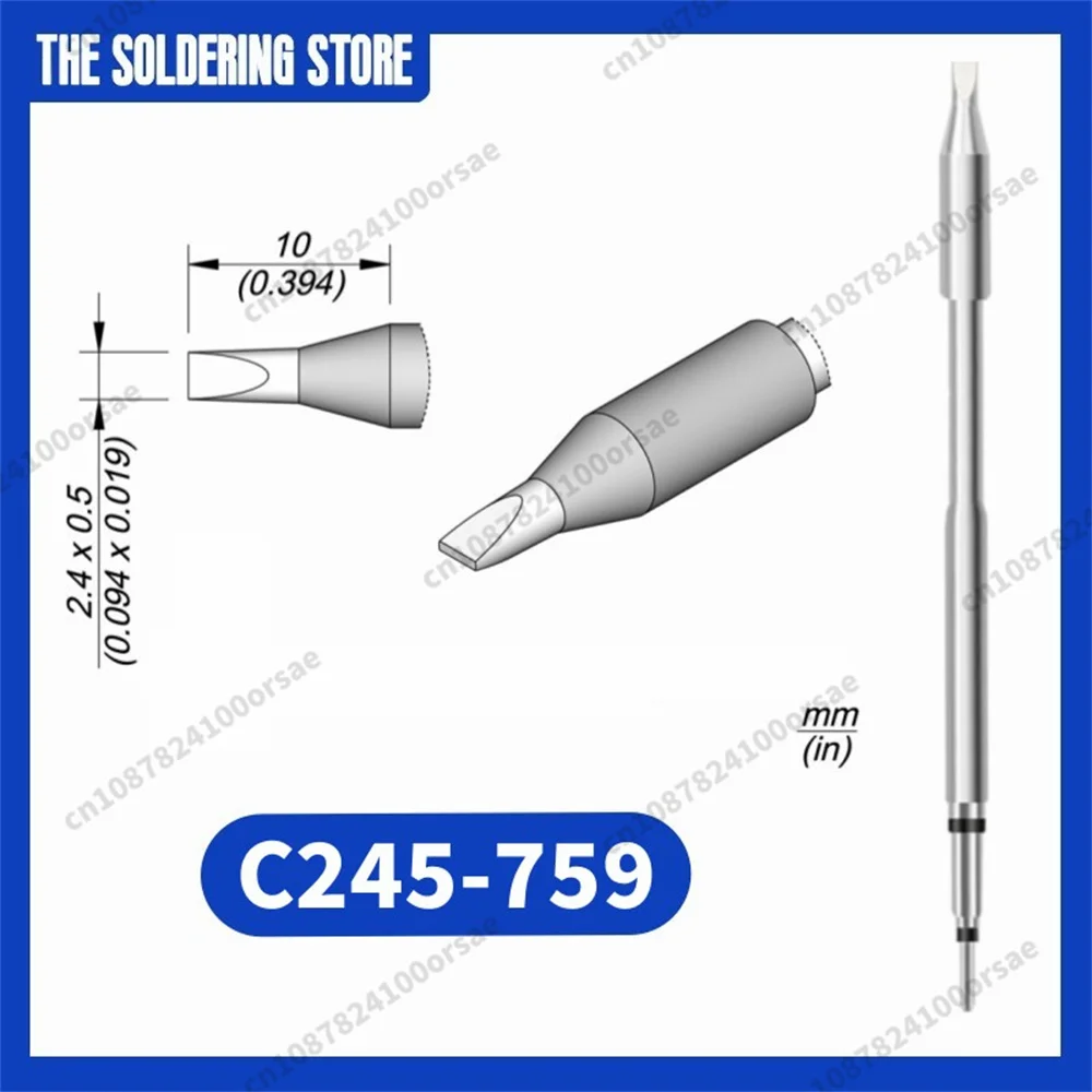 

C245 759 Cartridge for JBC SUGON AIFEN A9/A9pro T245 Soldering Handle, жало C245 Tip Replacement Accessory Tool