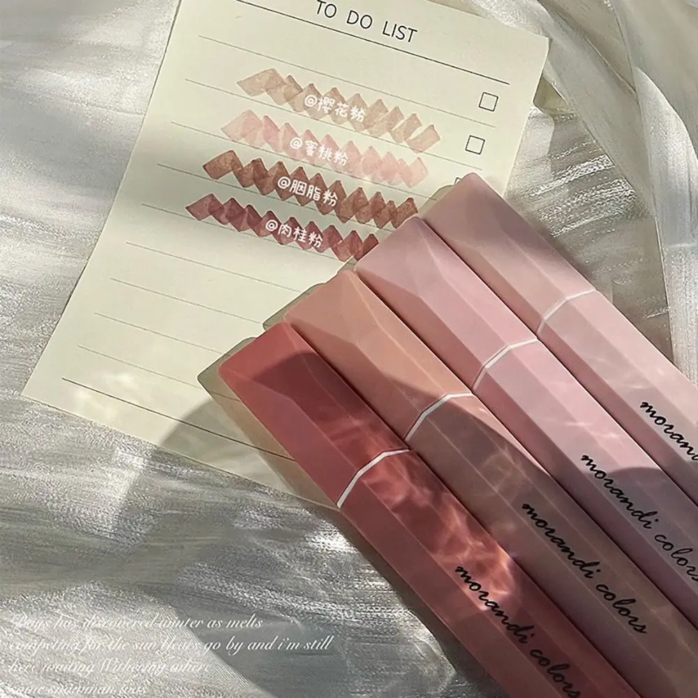 4PCS/Set Gradient Color Highlighter Eye Protection Graffiti Fluorescent Pen Stationery Mark Key Points Pen School Office