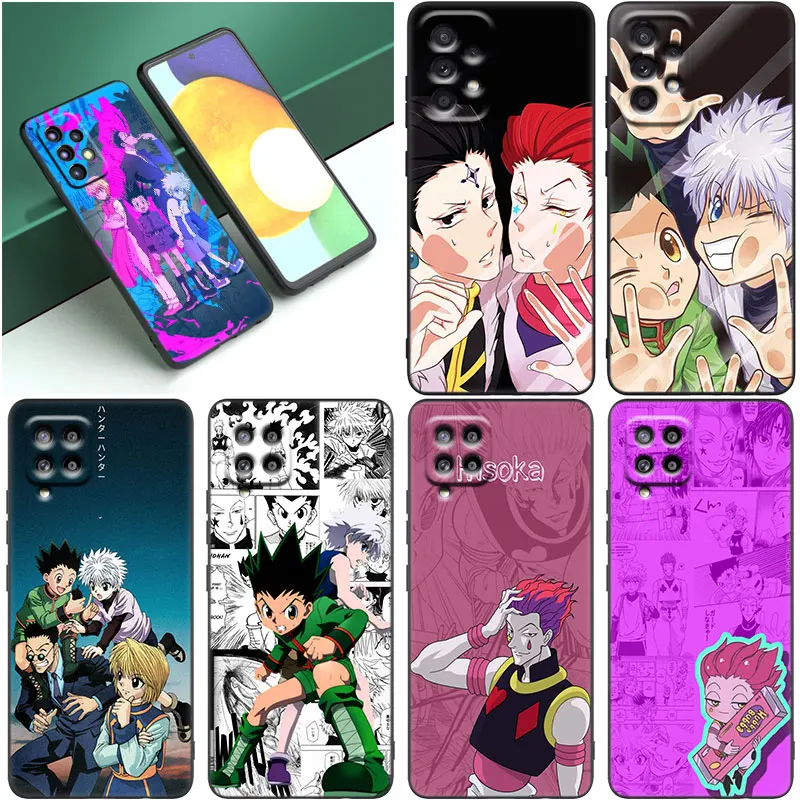 Hunter X Hunter Black Case For Samsung Galaxy A53 A52S A73 A12 A13 A72 A32 A33 A22 A23 5G A21S A31 A50 A51 A70 A71 Phone Cover