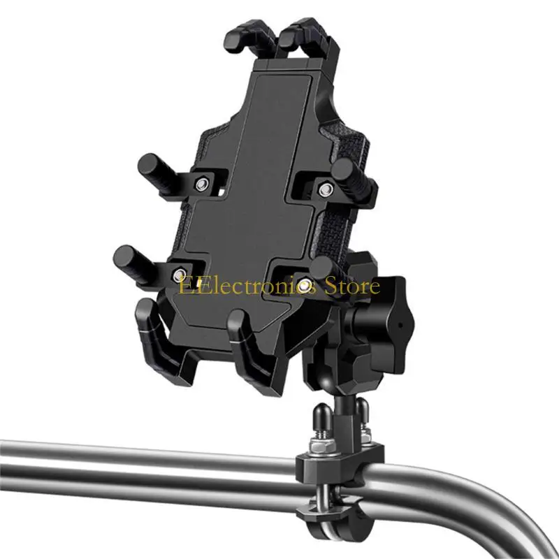 

B03C Universal Anti-Shock Motorcycle Phone Mount for Electric Bikes and Bicycles Phone Mount Holder for 4.7-7.2in Phones