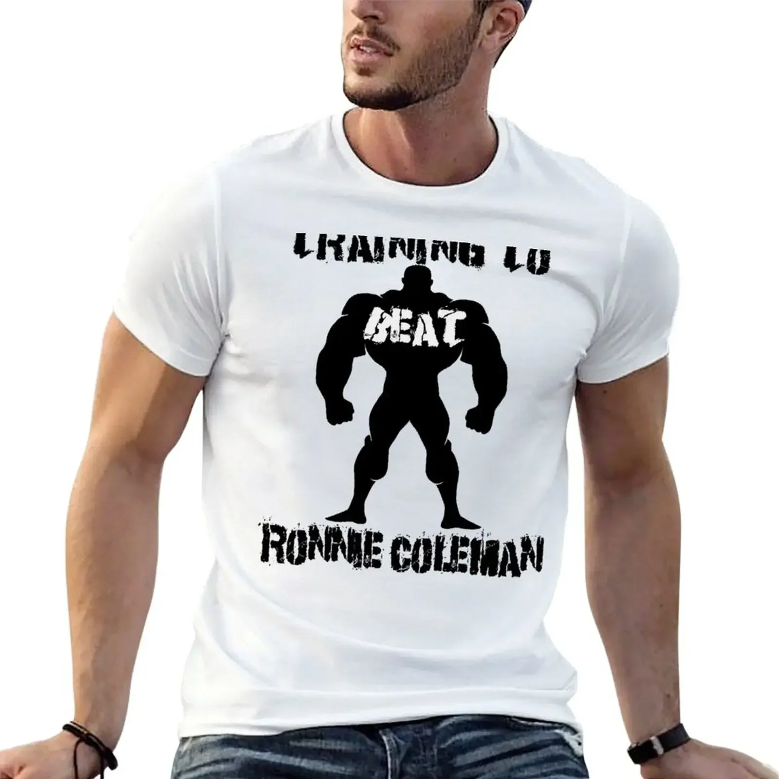 

Training To Beat Ronnie Coleman T-Shirt shirts graphic tee hippie clothes men tshirt