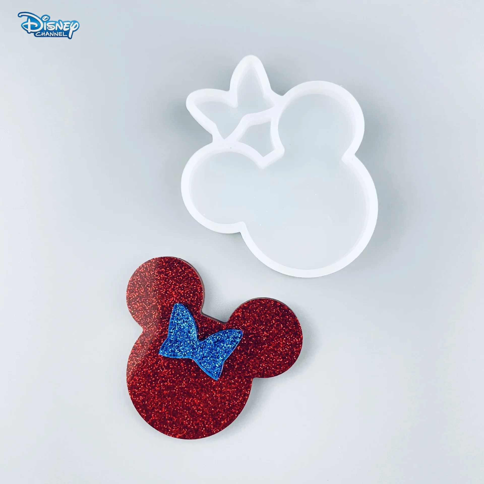 Disney Mickey Mouse Bow Silicone Mold diy Mickey Crafts Badge Clip Making Decorative Drip Molds