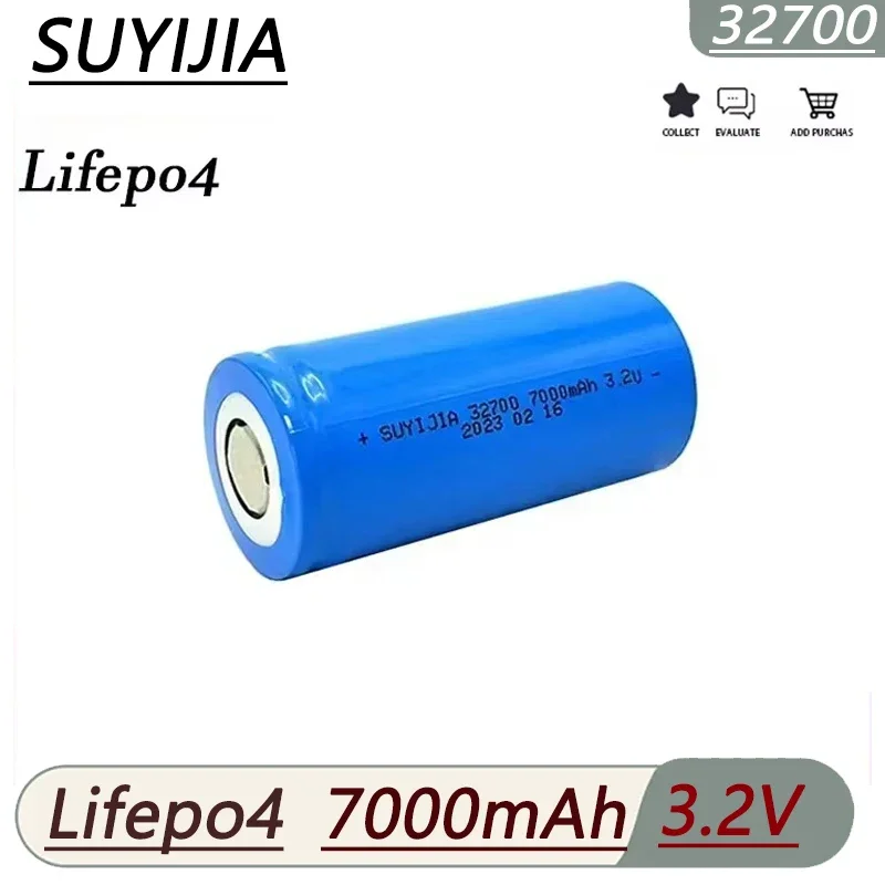 3.2V 32700 Lifepo4 Rechargeable Battery 7000mAh Professional Lithium Iron Phosphate Power Battery DIY Solar Electric Bicycle