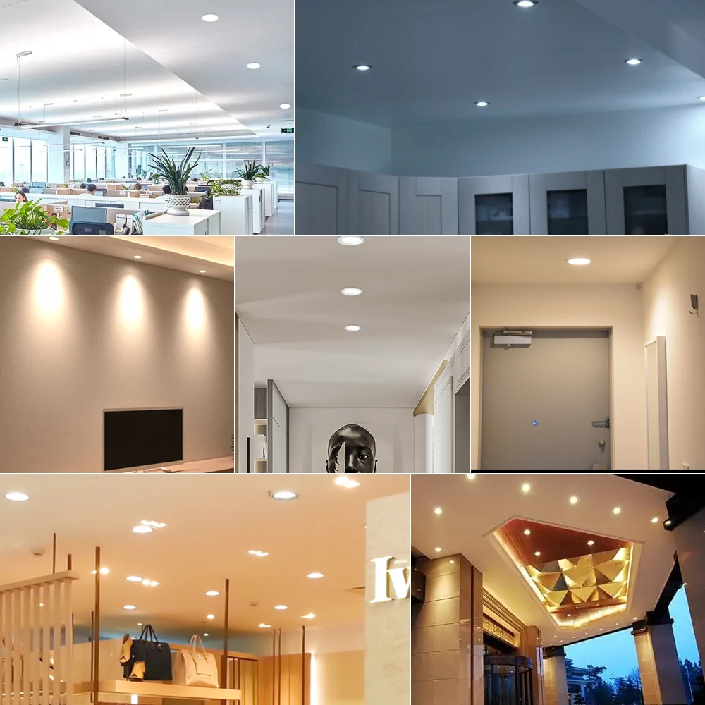 10 Teile/los LED Downlight 220V Einbau Runde Decke Doppellicht Schlafzimmer Innen Wohnzimmer Für Wohnkultur Beleuchtung LED Spot lampe