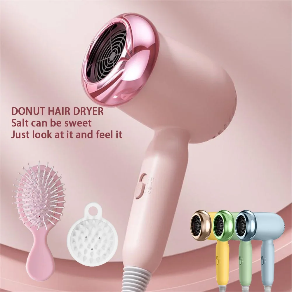 

Hair Dryer With Diffuser-2 Speeds,Heating And Cooling Buttons Straight And Curly Hair-Perfect ,Travel And Salon Use