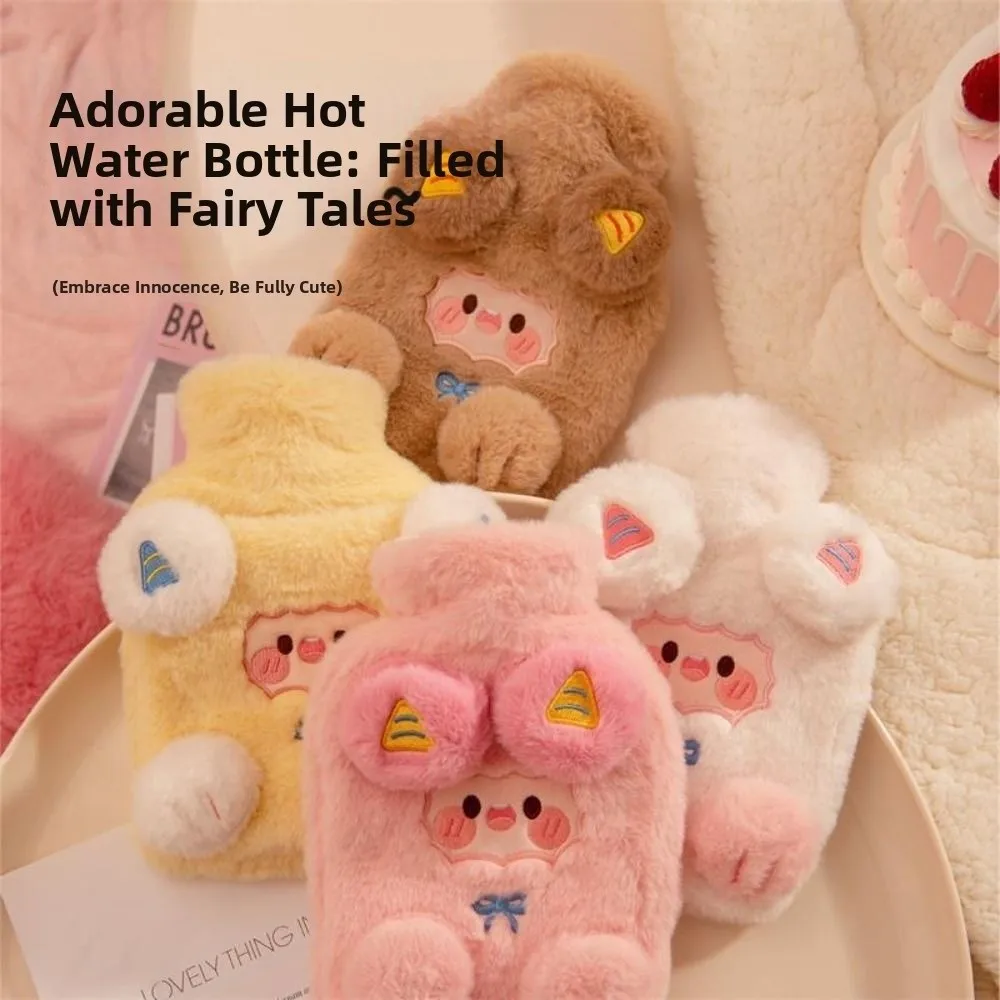 

Портативная милая сумка для теплой воды с рисунком ягненка, съемные грелки для рук, удобные противоожоговые грелки для живота