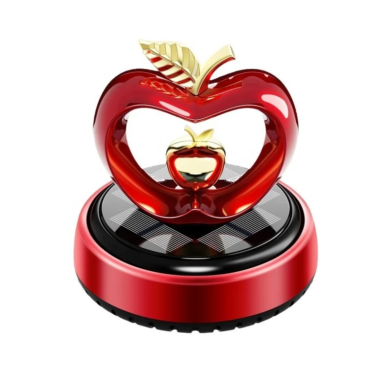 

Tom AutoCar Aromatherapy Solar Ornament Love Rotating Fragrance Car Interior Center Console Decoration