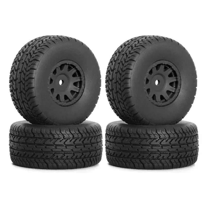 4pcs 65mm Rubber Tire Tyre 12mm Hex ARA550116 for Arrma 1/14 MOJAVE GROM RC Car Upgrade Parts Accessories