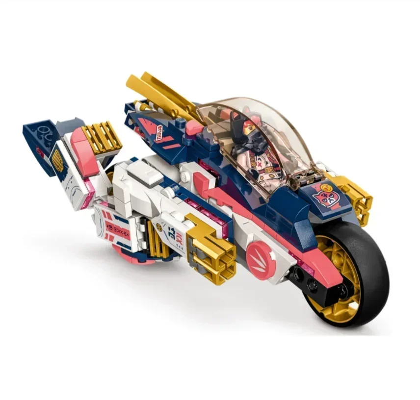 Bloques de construcción Transforming Mech Bike Racer para niños, juguetes para niños, regalos de Navidad y cumpleaños, modelo Compatible con 71792, en Stock