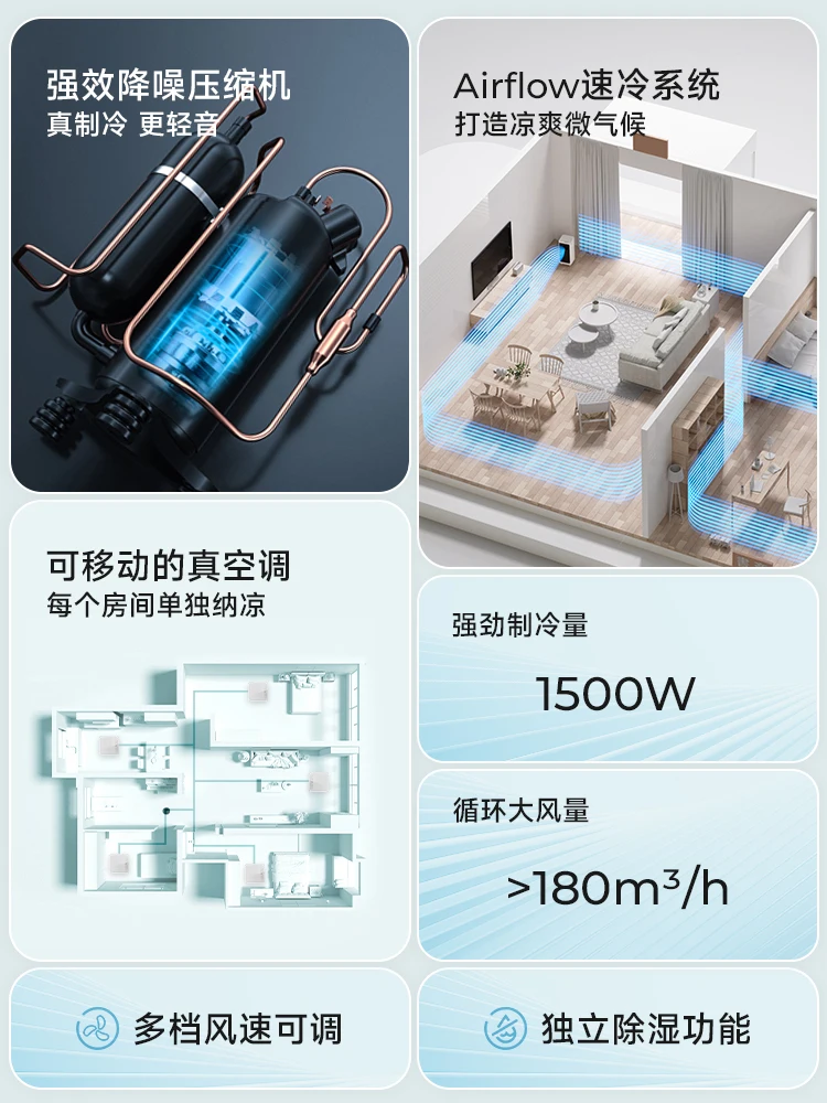 シングル冷却エアコン,取り外し可能な屋外エアコン,コンデンサーなしのオールインワン機,ポータブル加熱,インストールなし