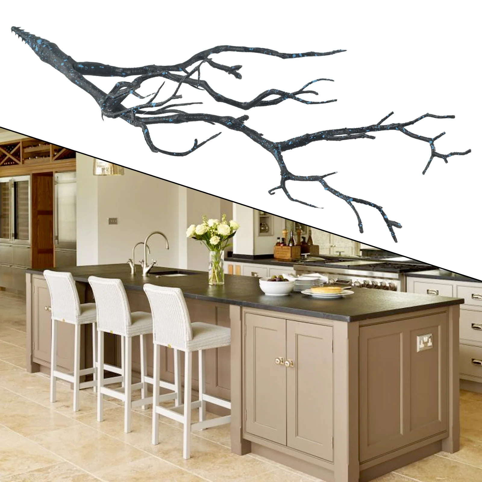 Leaf Simulation Tree Branch Indoor Decoration 35cm Simulation Plastic Home Tree Branch Hot High quality  Leaf Simulation